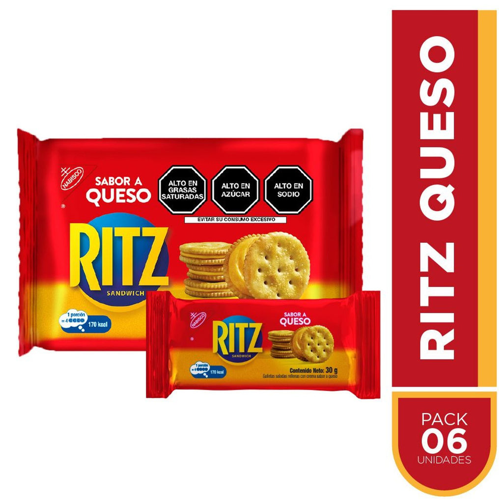 Ritz con Queso Galletas 6 Pack