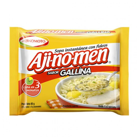 Ajinomen Sopa Instantanea con Fideos sabor Gallina (80g)