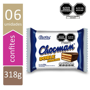 Chocman Costa doble manjar (Pack 6pzs)