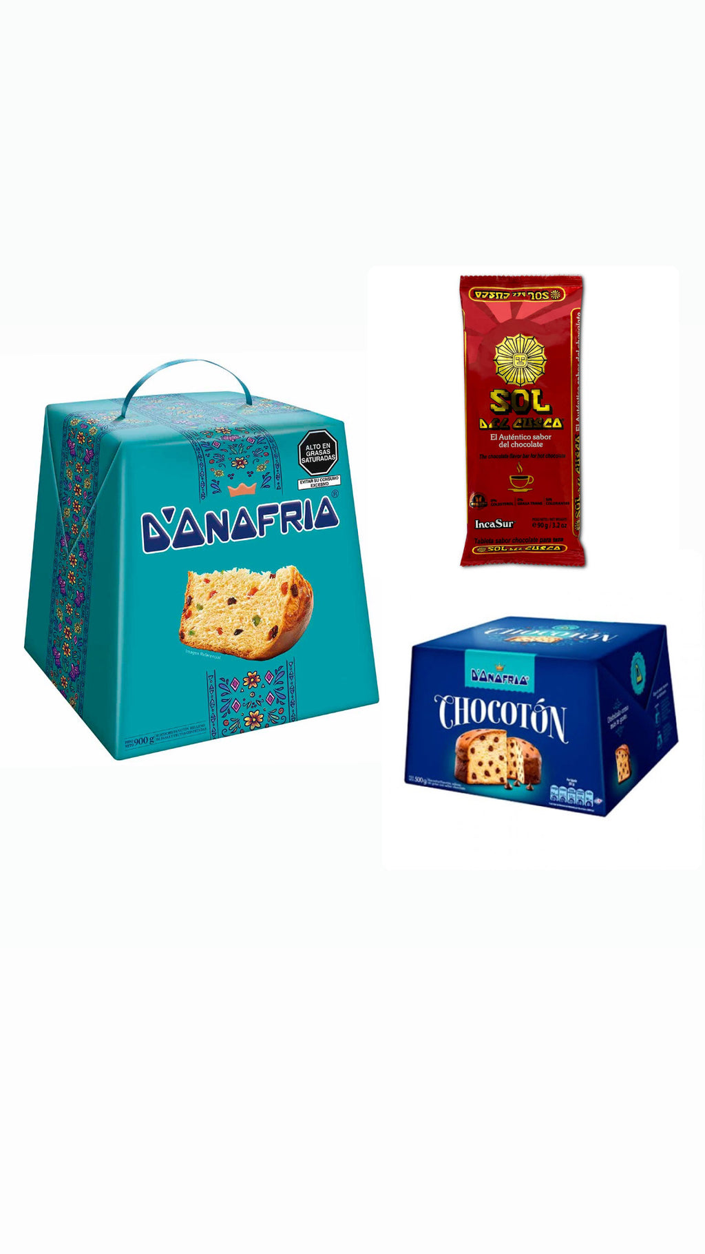 <transcy>Panetón D&#39;Onofrio (900g) with Chocolate for cup Cusco Andino (Tablet 90g)</transcy>