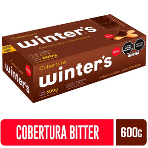 Cobertura Sabor a Chocolate Bitter Winter's Caja 600 g