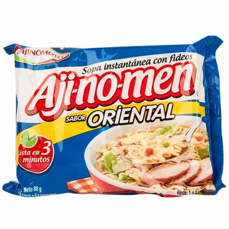 Ajinomen Sopa Instantanea con Fideos Sabor Oriental de Ajinomoto (80g)